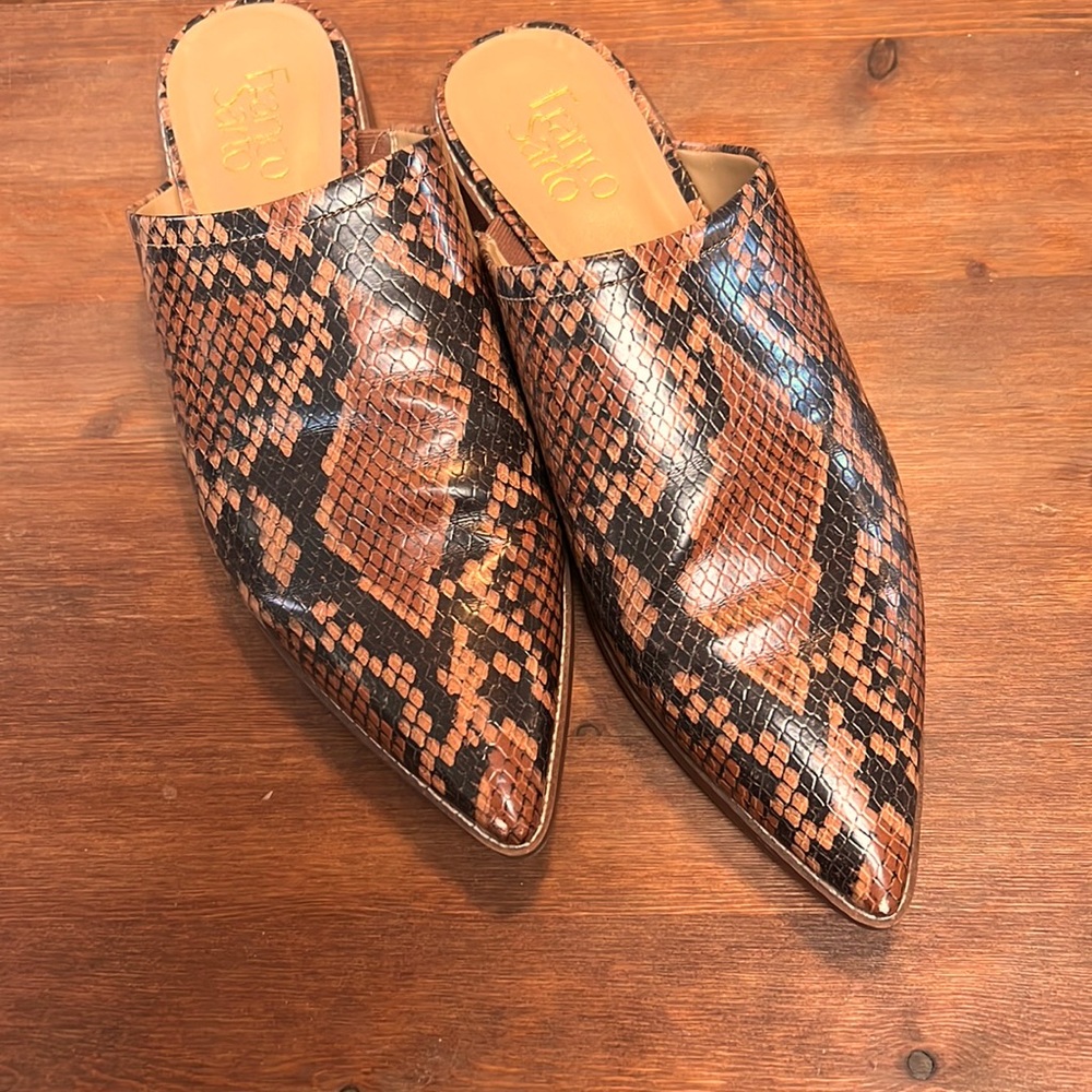 Franco Sarto Faux Snakeskin Mule 8M